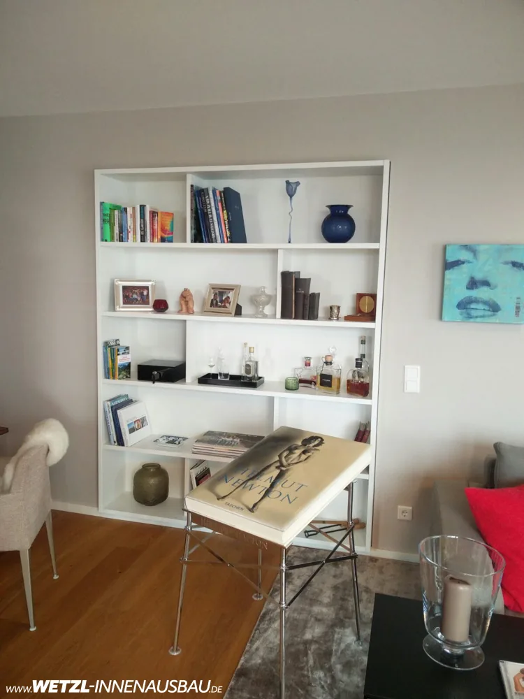 Wetzl Innenausbau, München, Regal im Wohnzimmer