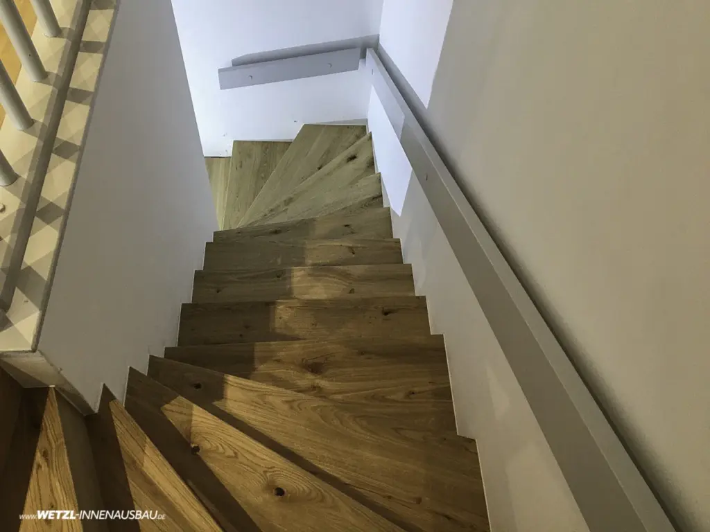 Treppe erneuert – Innenausbau Wetzl München